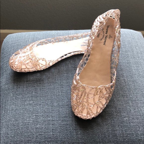 Vivienne Westwood Shoes - Vievienne Westwood rose gold jelly shoes